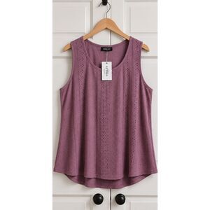 Vislily Eyelet Swing Tank Top